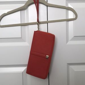 | COLE HAAN | Orange leather Cole haan Wallet